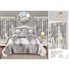 SET 8 PIESE LENJERIE CU DRAPERII DRA 07